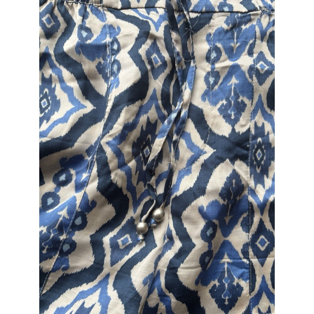 Zara Indie Ethnic Printed Trousers Adjustable Waistband Women's Size Medium - Picture 5 of 9
